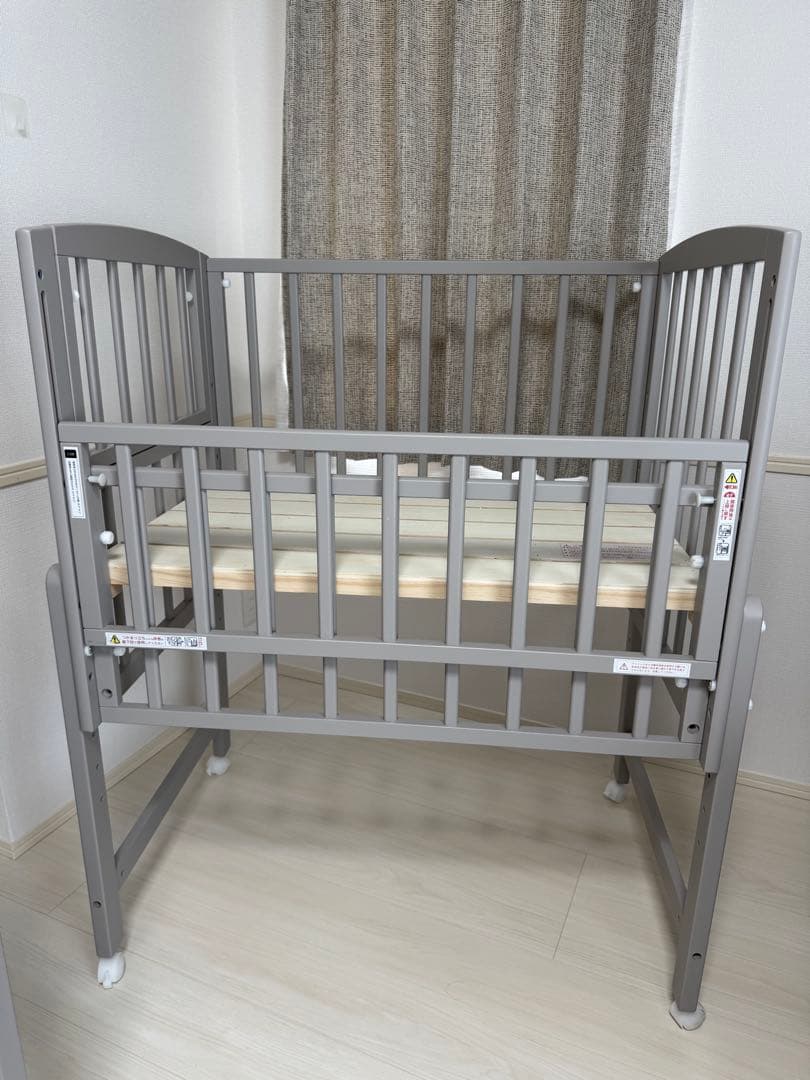【美品】ベビーベッド 大和屋 ノモック ミニ Wオープンハイタイプ