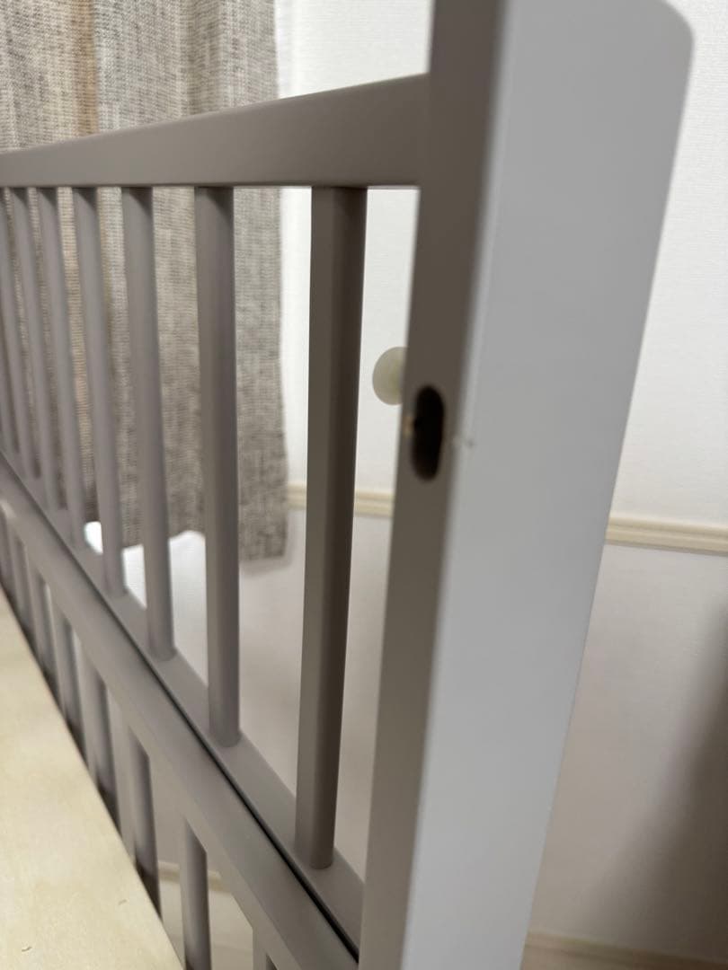 【美品】ベビーベッド 大和屋 ノモック ミニ Wオープンハイタイプ