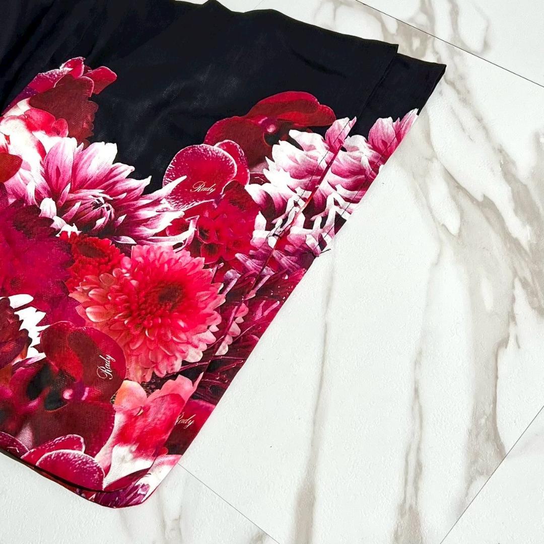 2018　未使用　Rady リゾフラ リゾートフラワー　浴衣　帯セット　ブラック