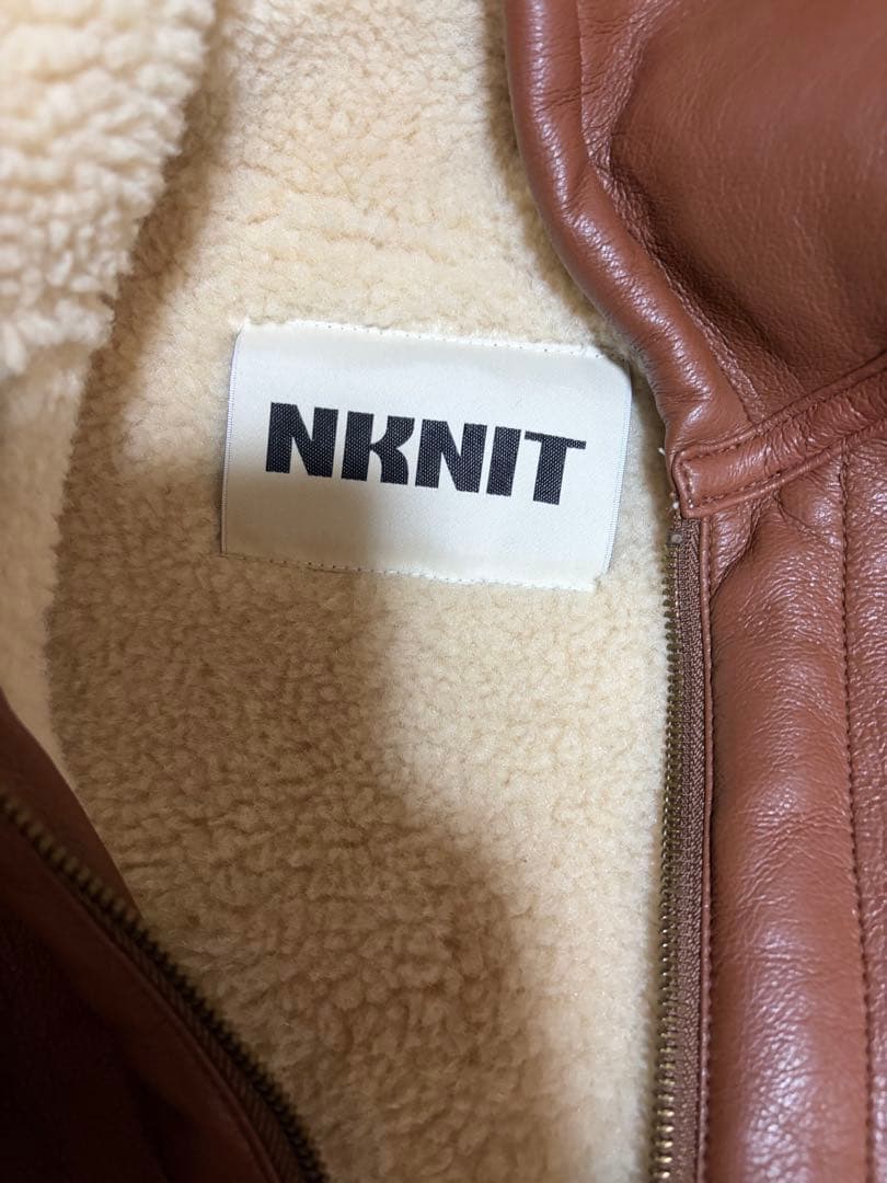 専用ページ　NKNIT ブラウン フード付きジャケット