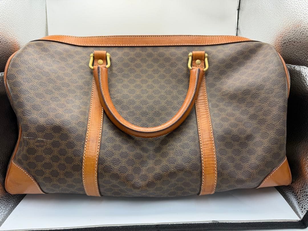 CELINEミニボストンバッグ/マカダム柄