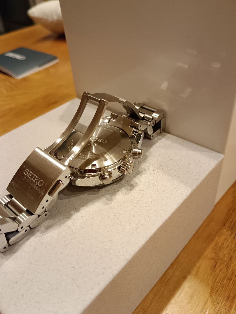 SEIKO クロノグラフ 時計 シルバー