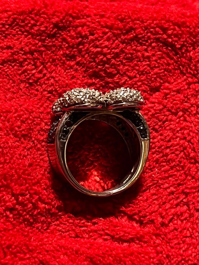 四つ葉のクローバー シルバーリングキュービックジルコニアCZ