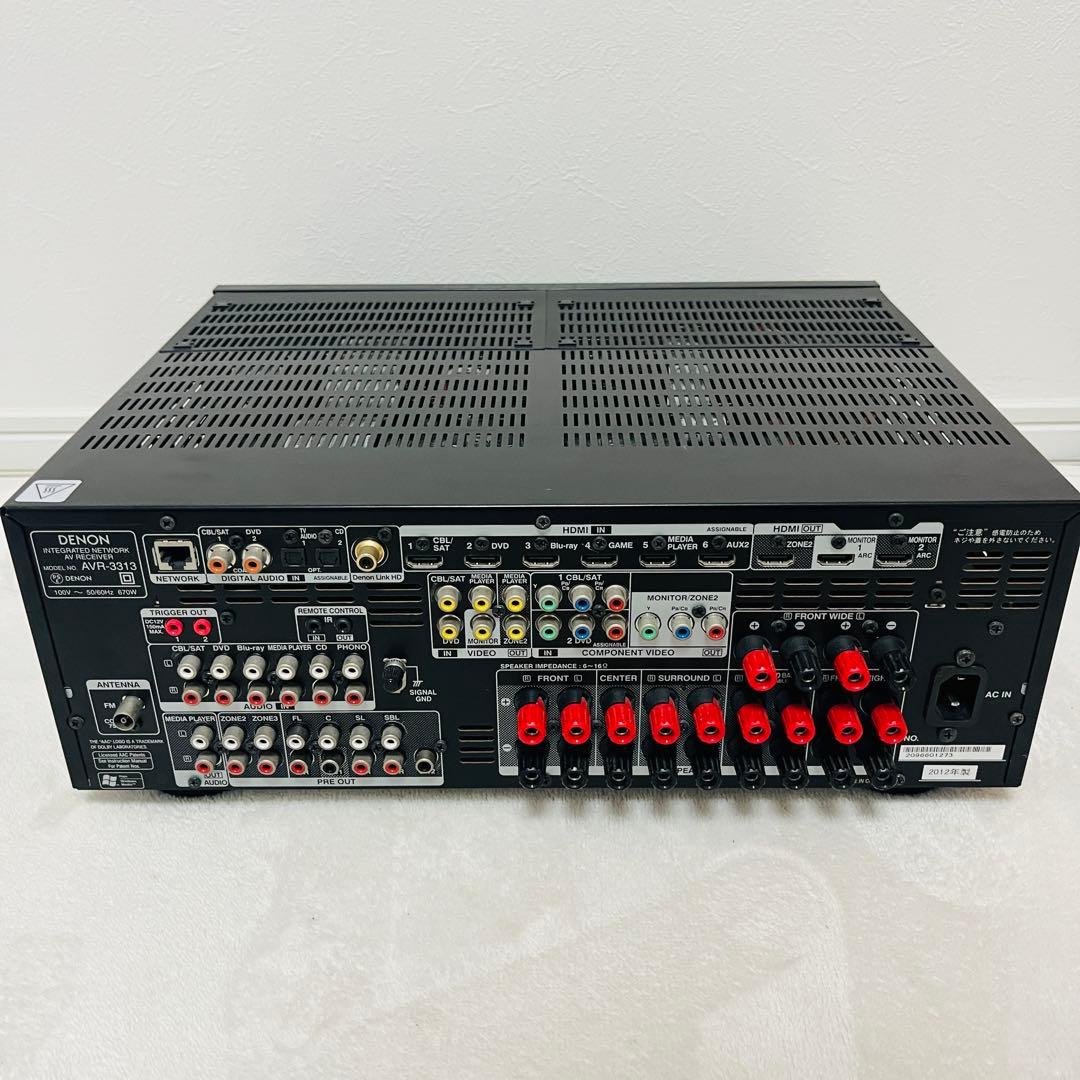 DENON AVR-3313 AVアンプ 4K対応　簡易動作確認済み