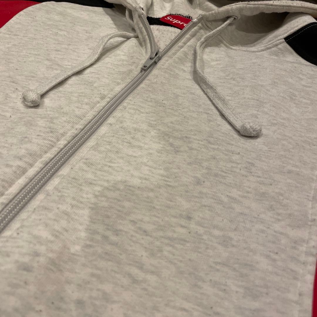 モ*ィ様 Supreme Color Blocked Zip Up Hoodie