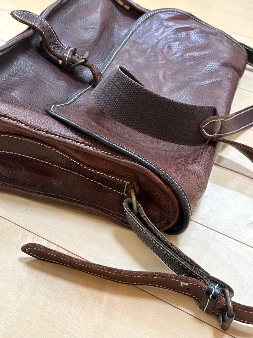 ◆Vintage◆Paul Smith◆メッセンジャーバッグ◆こげ茶◆レザー