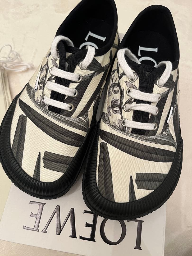 ロエベ　テラバルカ プリント レースアップ スニーカー