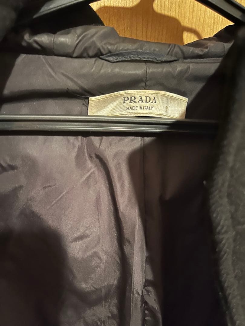 PRADA ブラック ダッフルコート　38号