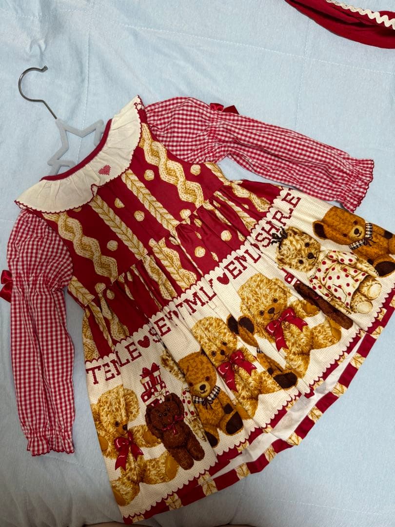 処分値段シャーリーテンプルくまワンピースカットソー2点セット