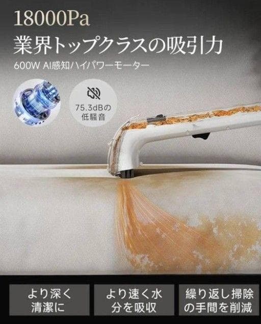 リンサークリーナー 18000Pa　超強吸引力600w　uwantB300Pro