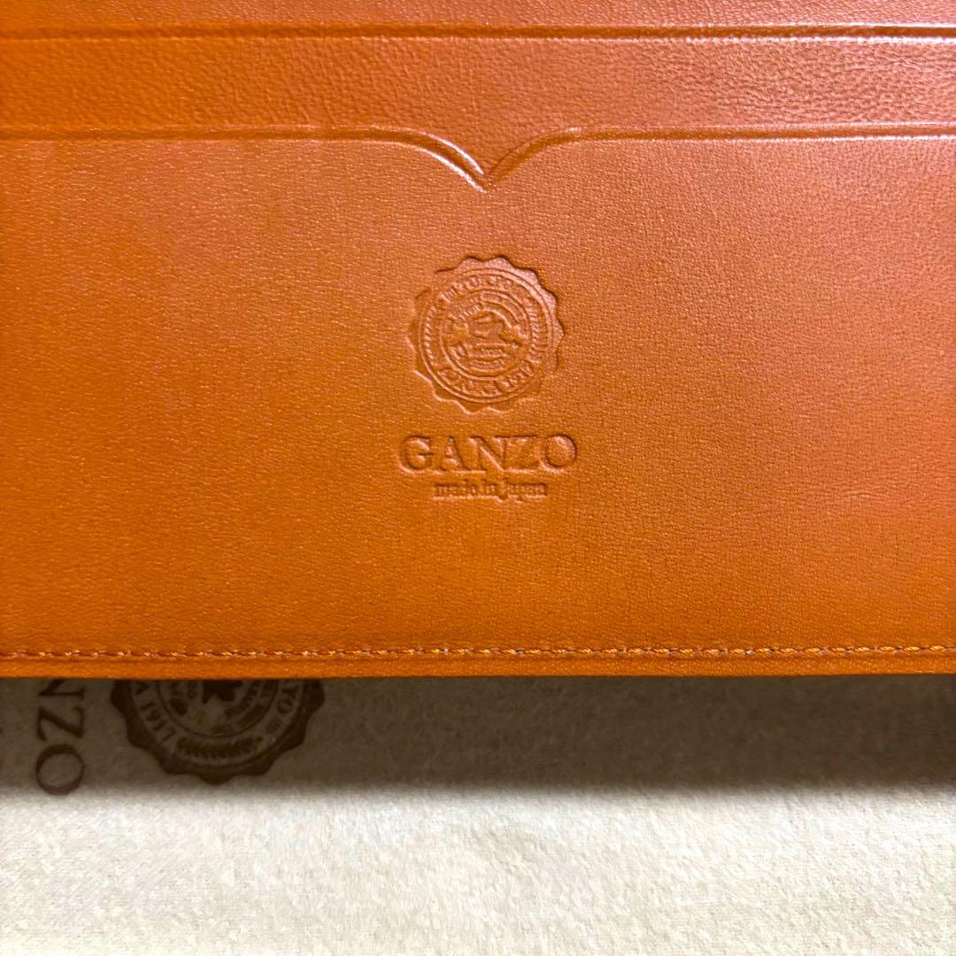 ガンゾ　コードバンオーセンティック　コンパクトマチ無し　長財布　ブラウン　完売品