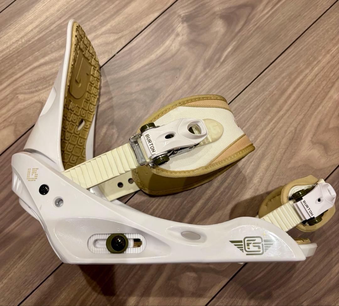 BURTON スノーボードビンディング ホワイト/ベージュ