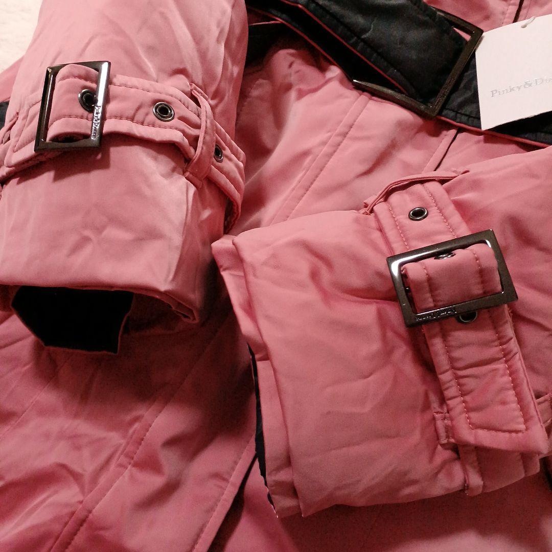 新品タグ付き PINKY&DIANNE ファー付きロングダウンコートリバーシブル