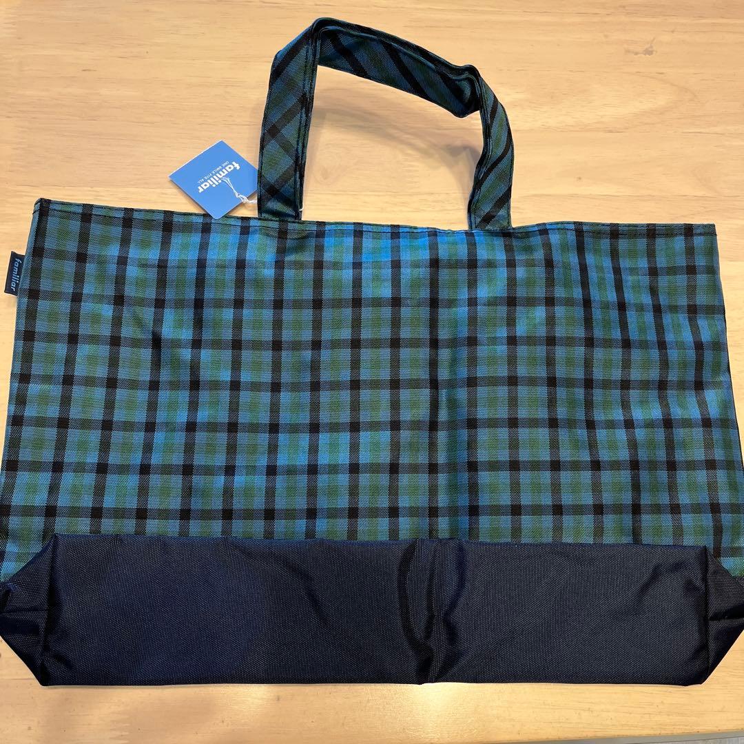 ファミリア♡レッスンバッグ（グリーンチェック）