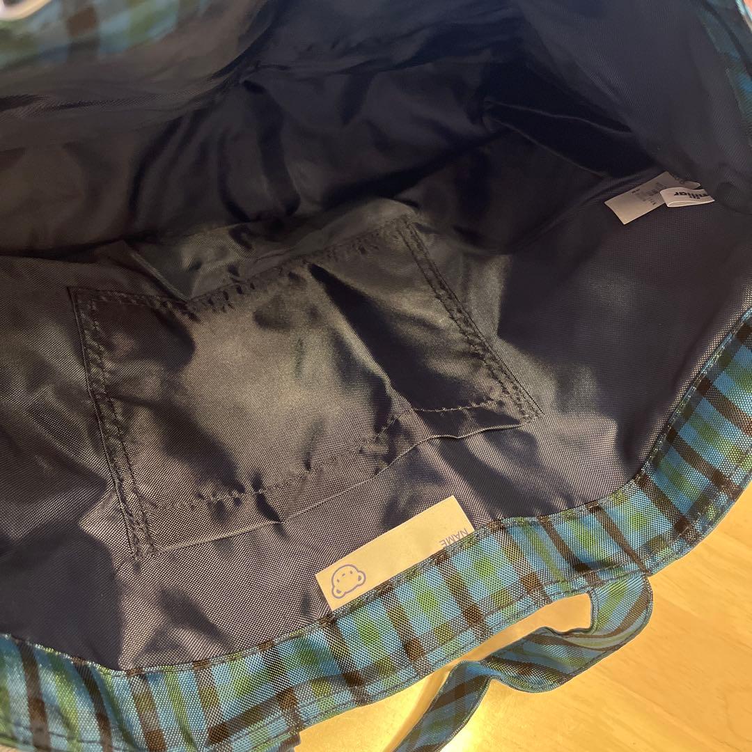 ファミリア♡レッスンバッグ（グリーンチェック）