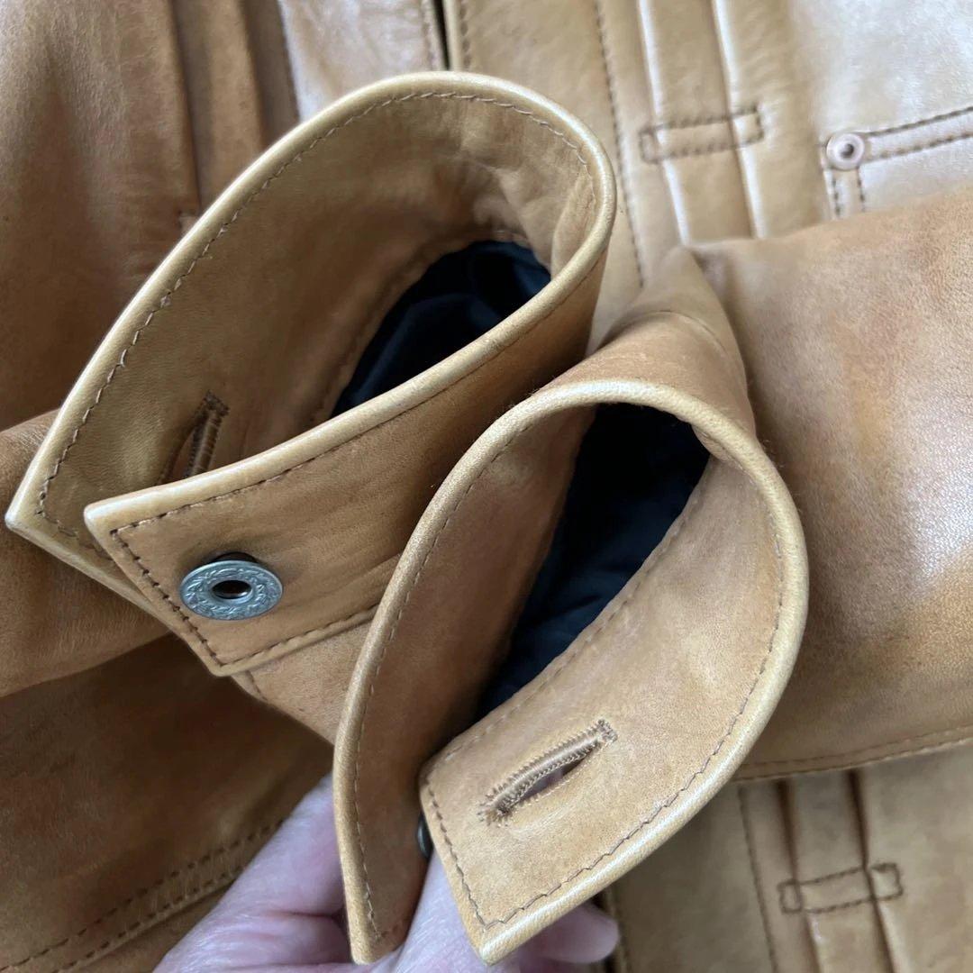 y2レザー　　ホースハイド　柿渋　大戦