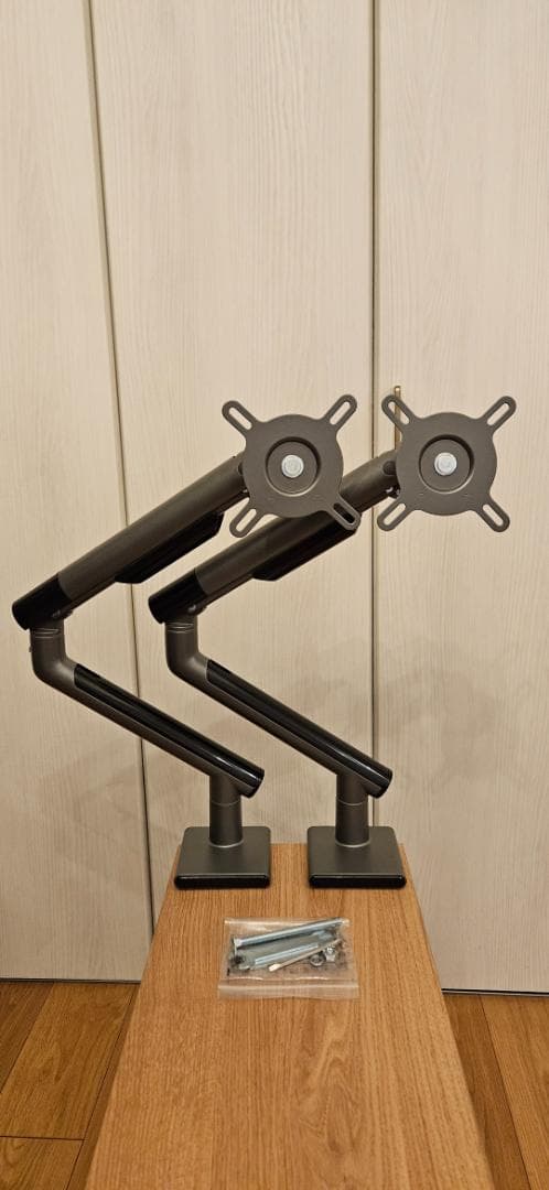 【2本セット】快適ワーク DA112 モニターアーム 高剛性ガス圧式 ※一部欠品