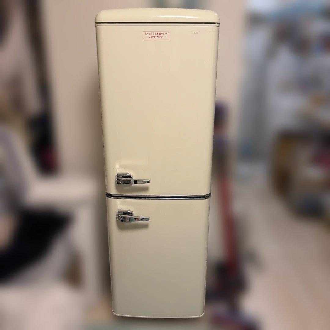 アイリスオーヤマ　レトロ冷凍冷蔵庫 130L　2024年式 PRR-142D