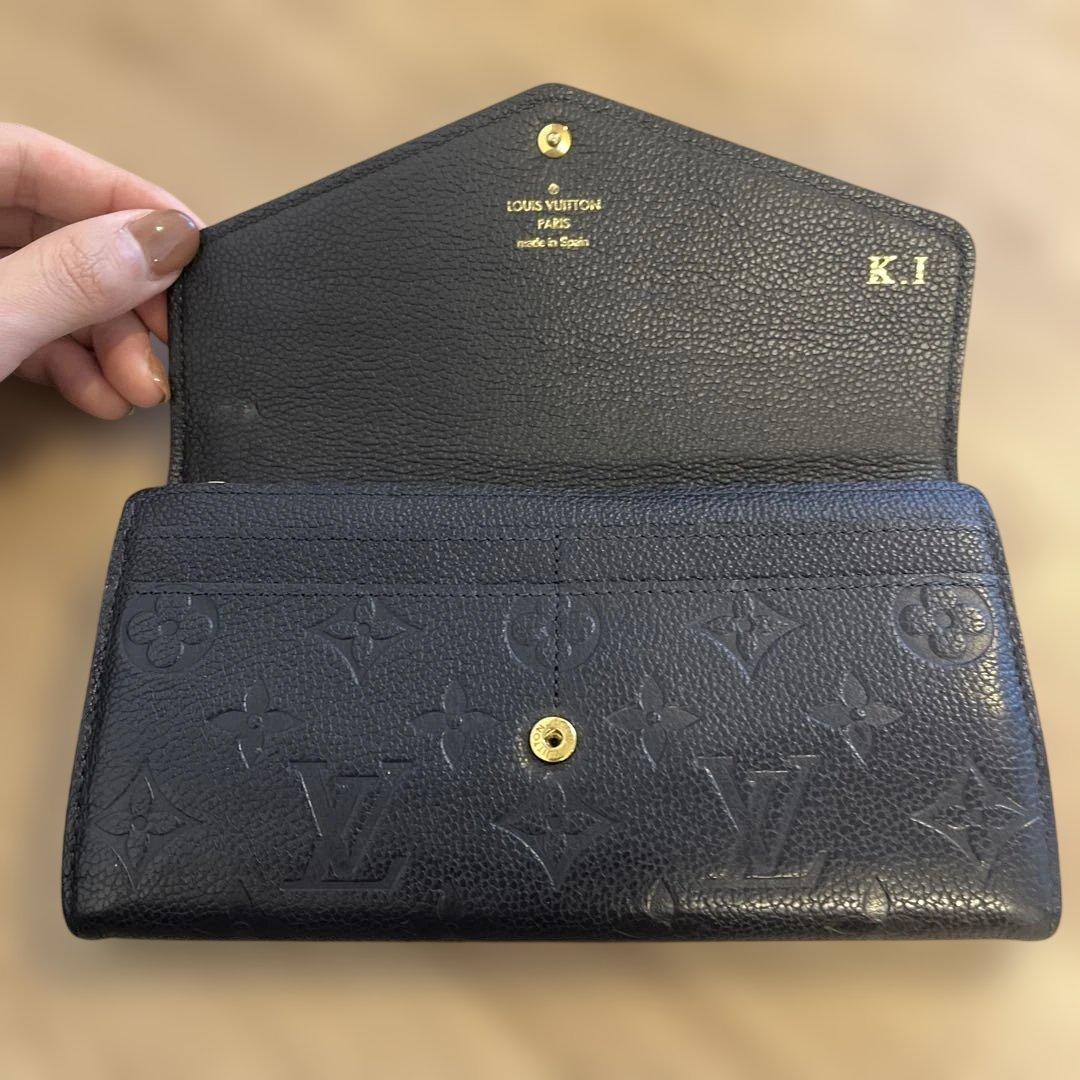 LOUIS VUITTON ネイビー長財布