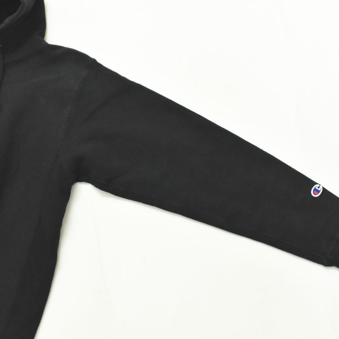 USA製 チャンピオン 赤単 リバースウィーブ パーカー 裏起毛 L ブラック