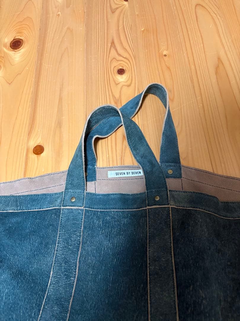 ［SEVEN BY SEVEN］LEATHER TOTE BAG - Green