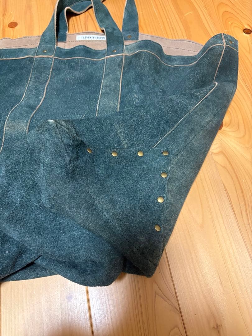 ［SEVEN BY SEVEN］LEATHER TOTE BAG - Green