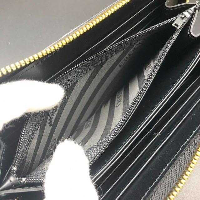 フォロー割適用　本物クロコ・一枚革　シャム　クロコダイル　長財布 BKMG26