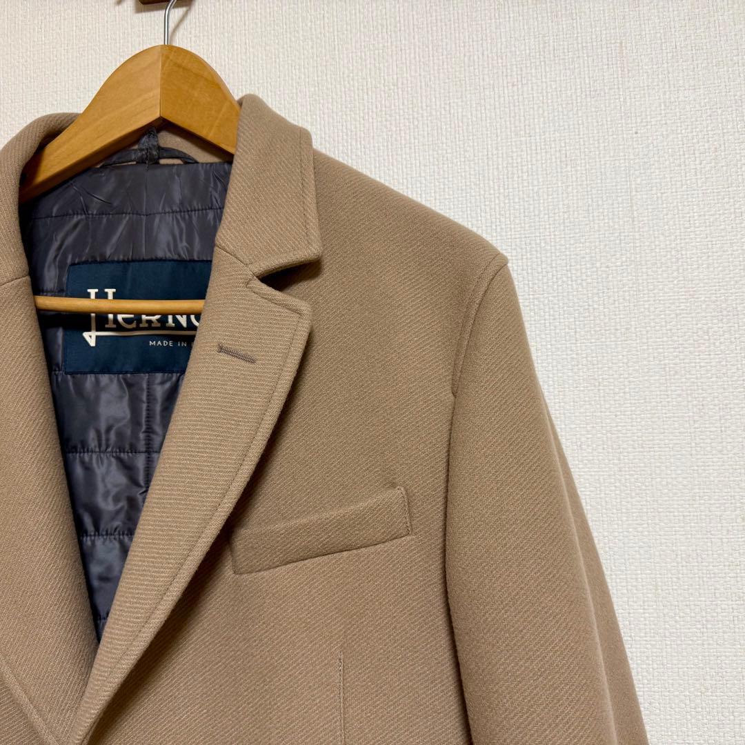 HERNO ウールナイロン チェスターコート