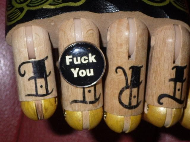 90’S★FUCK YOU★トイリング★16号★ビンテージ★指輪★くたばれ