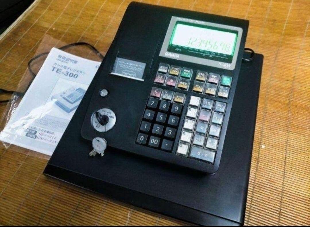 カシオレジスター　TE-300　フル設定無料　 送料無料人気機種　114333
