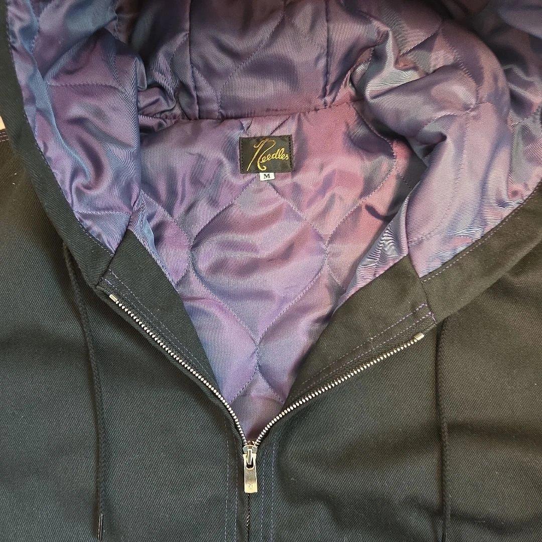 ★美品★【NEEDLES】Zipped Work Hoody　ブラック　Mサイズ