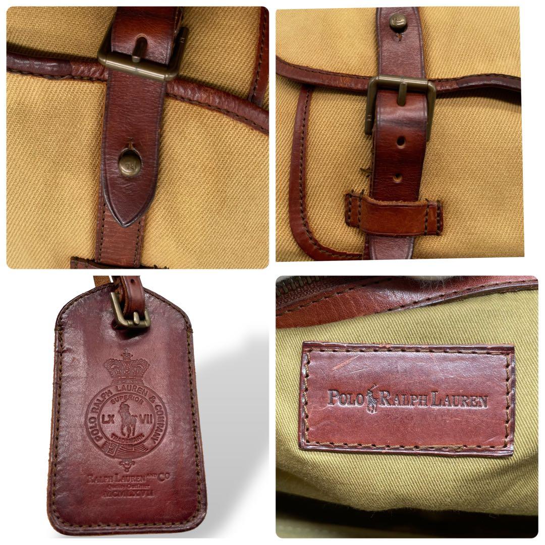 バッグ Polo Ralph Lauren Canvas Leather Bag