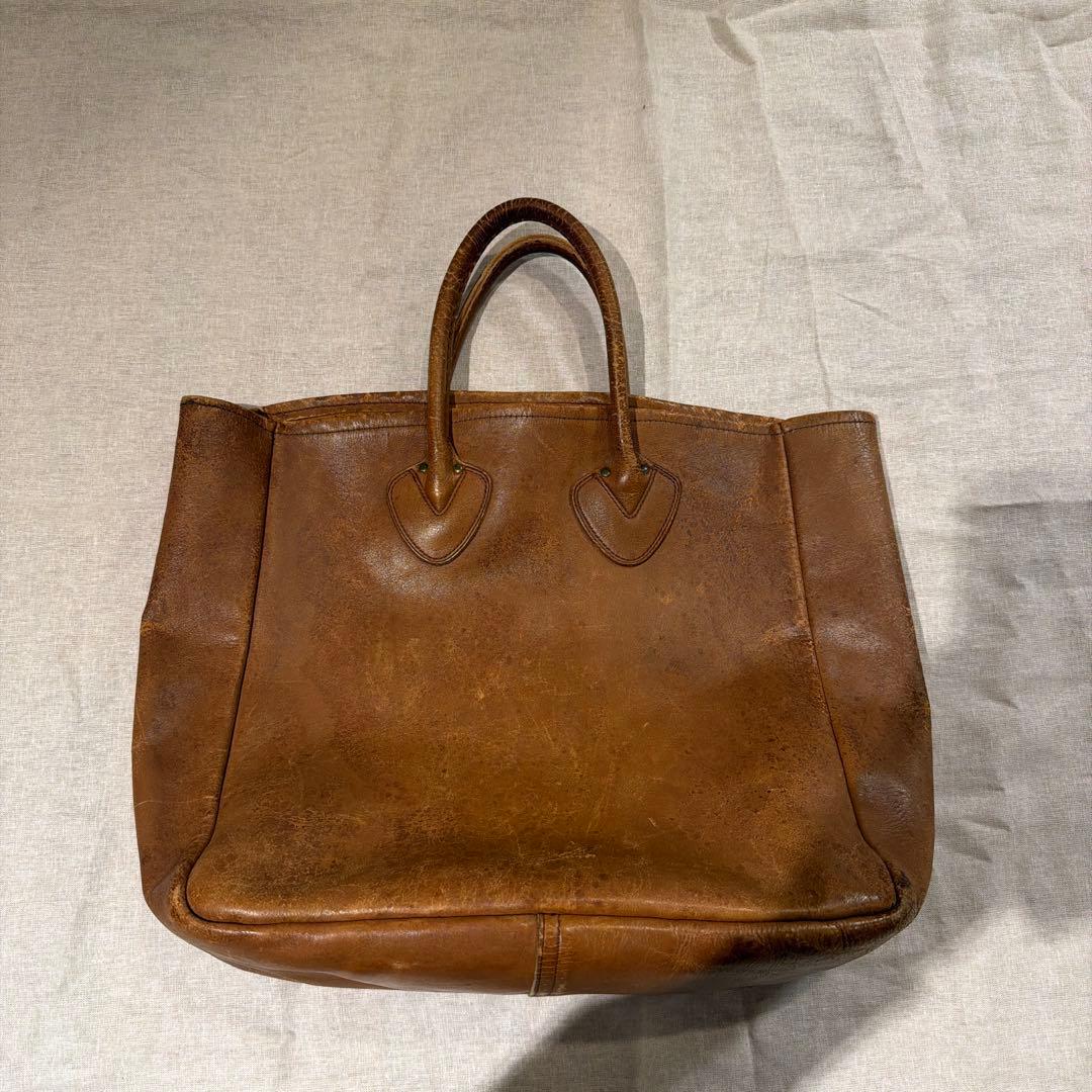 llbean レザートート　ビンテージ　筆記体タグ　60s