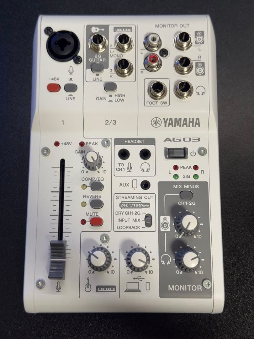 DJ機材 YAMAHA AG03mk2