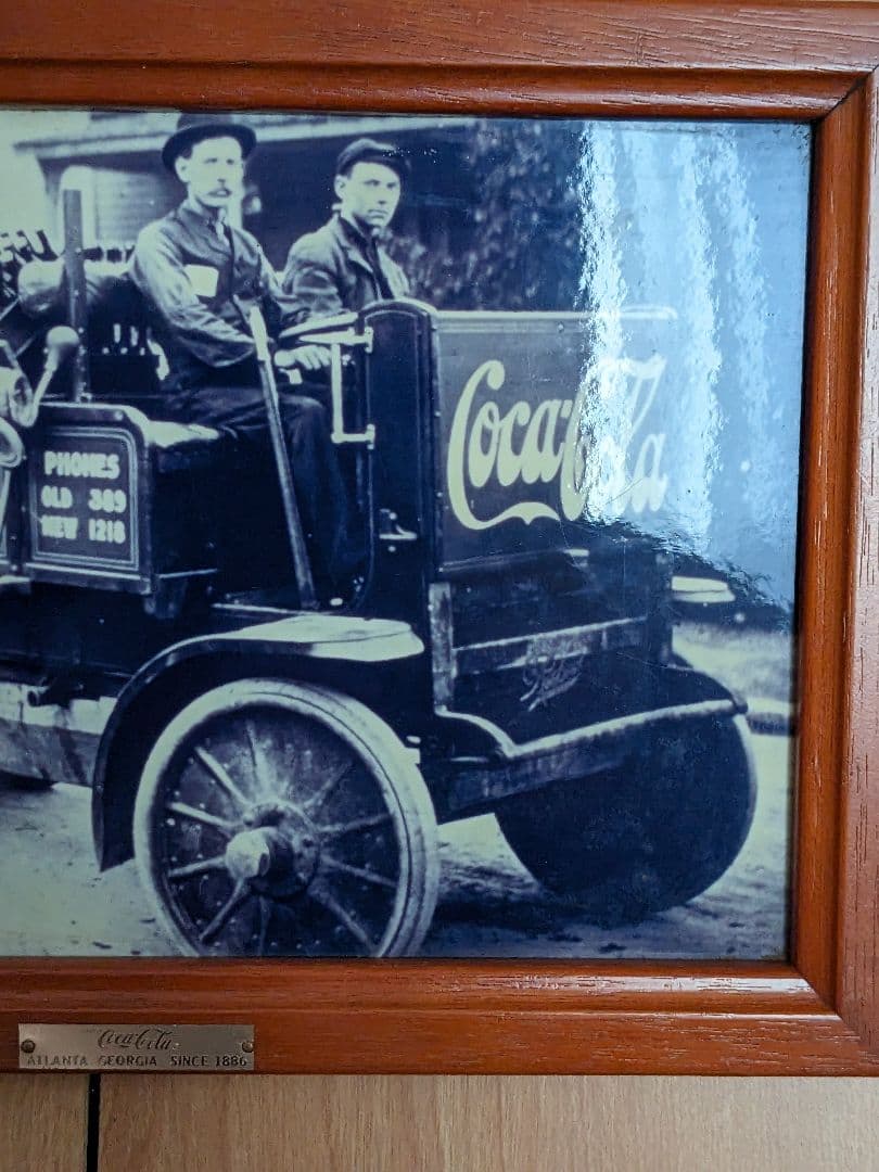 コカコーラ配達写真額