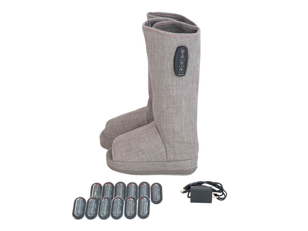 新品　リフレキュット　EMSストレッチブーツ　グレー色　マッサージ