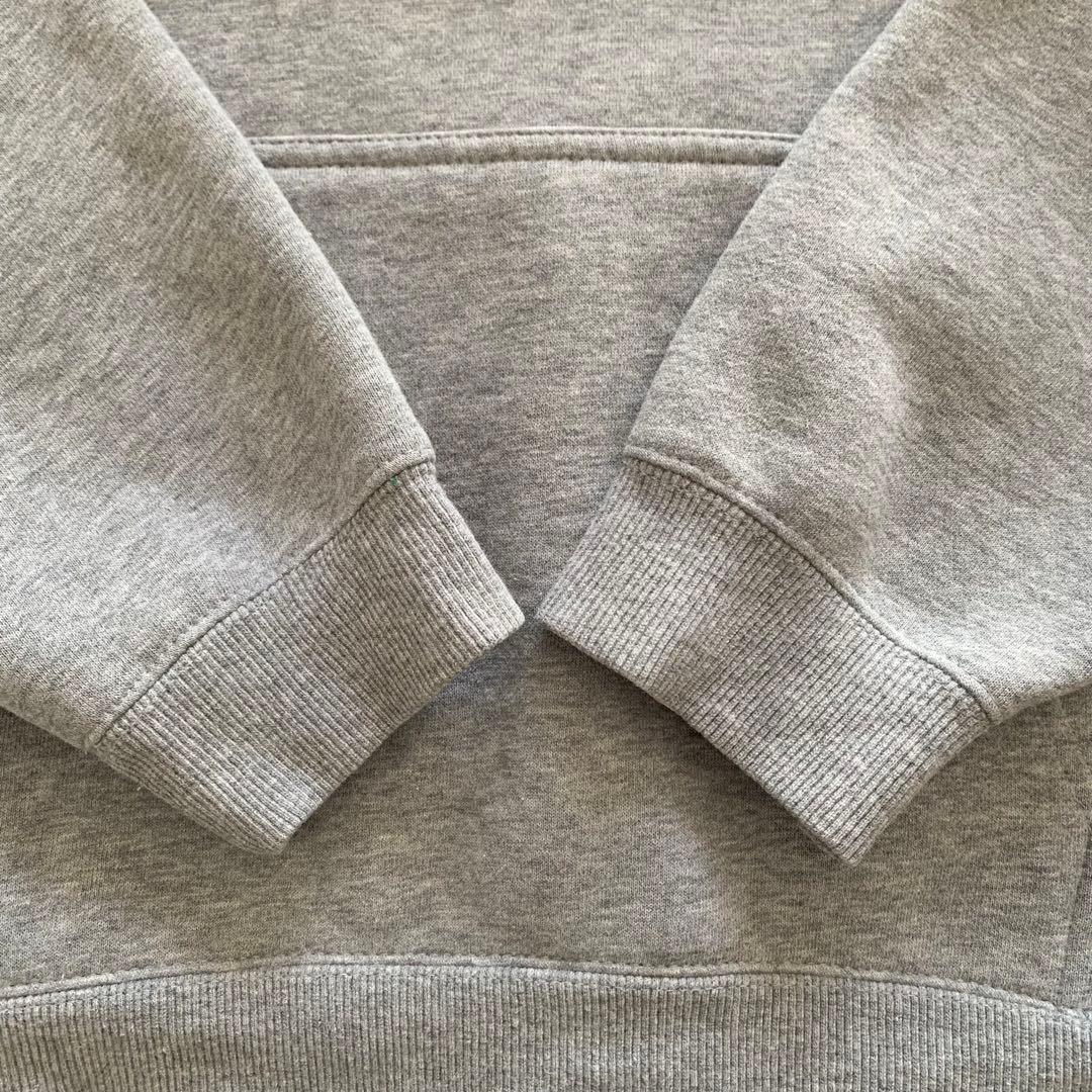 STUSSY スウェットパーカー ショーンフォント 両面ロゴ グレー