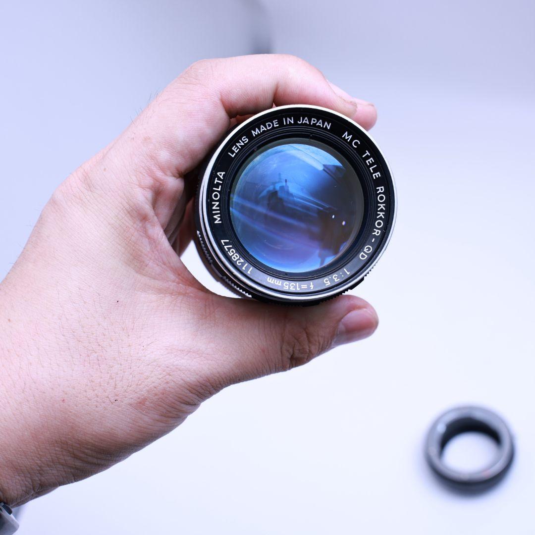 SONY αEマウント アダプター 単焦点レンズ2本付　minolta