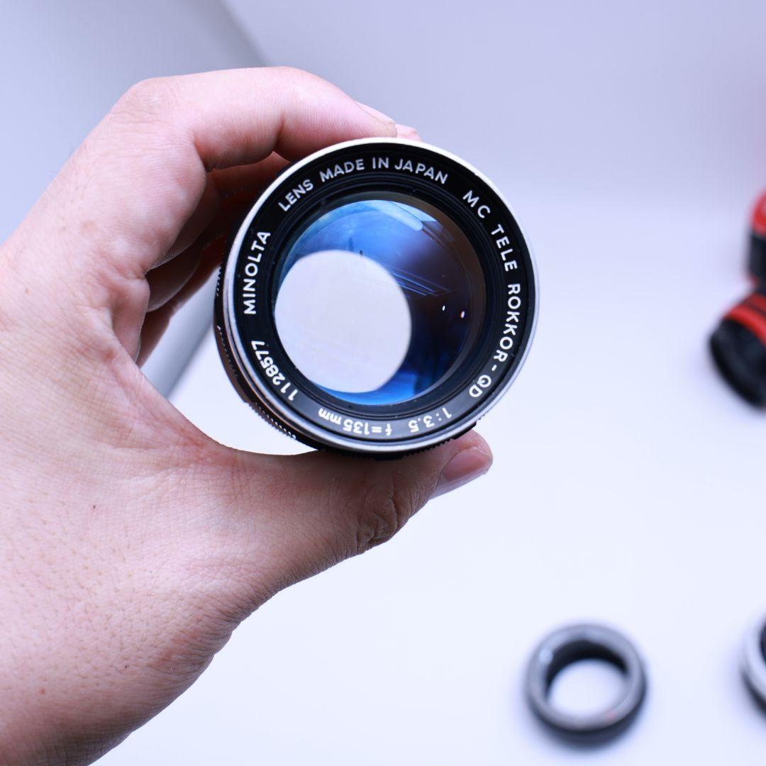 SONY αEマウント アダプター 単焦点レンズ2本付　minolta