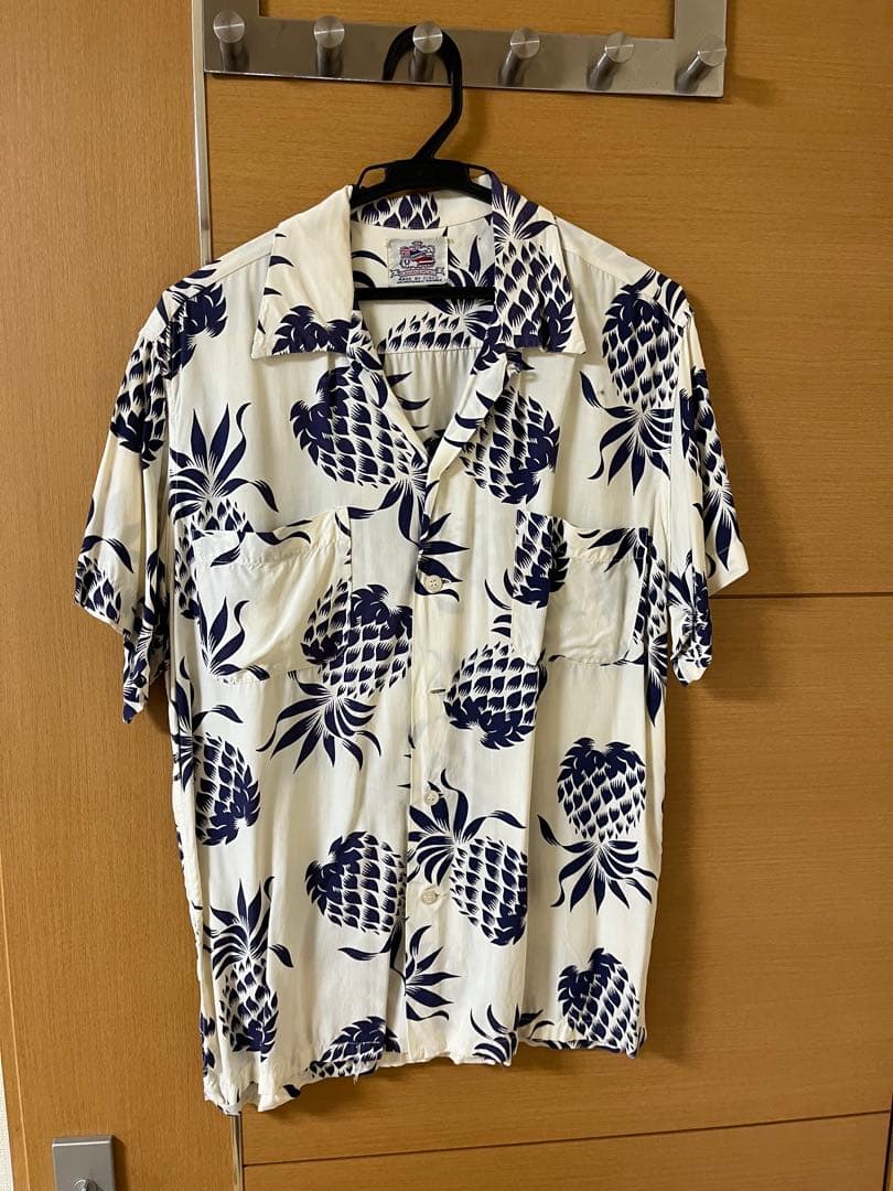 KAHANAMOKU パイナップル柄 アロハシャツ オリジナル