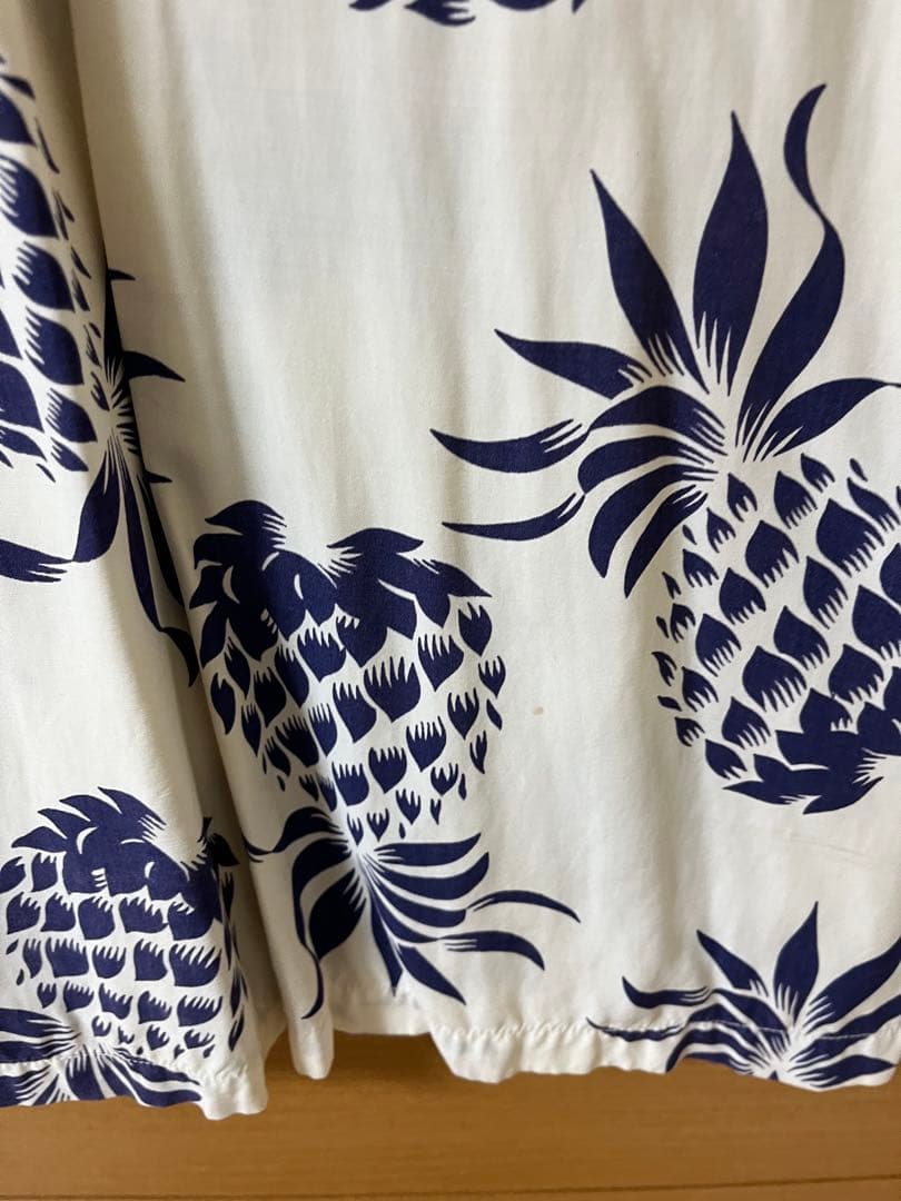 KAHANAMOKU パイナップル柄 アロハシャツ オリジナル