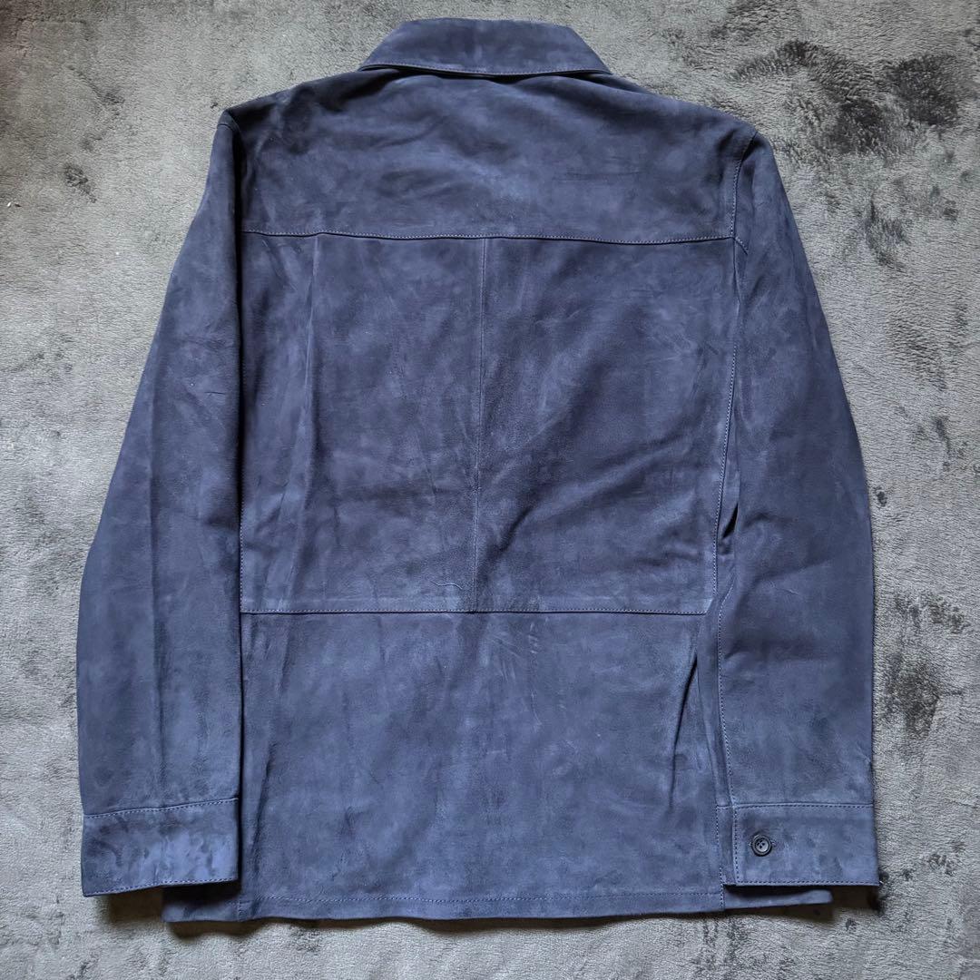 ARMA DEX ゴートスエード ネイビーシャツジャケット　本日限定特価