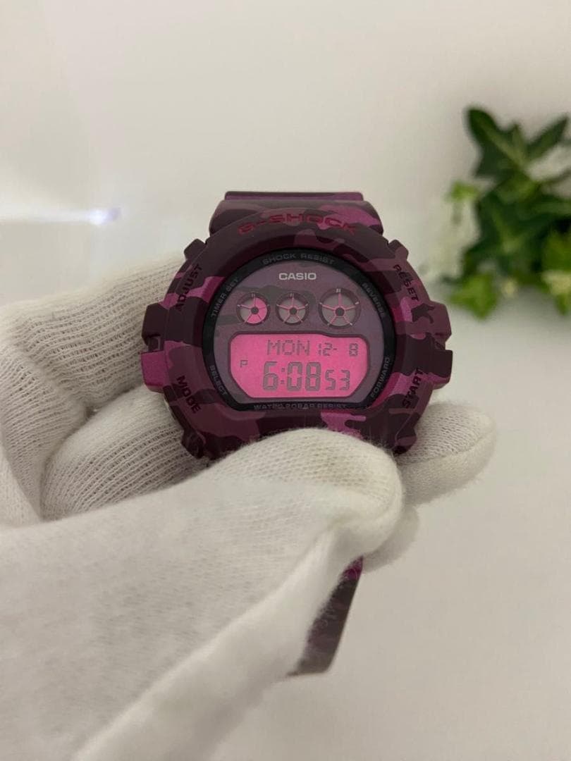 稼動 G-SHOCK DW-6900CF ピンクパープル　迷彩　カモフラージュ