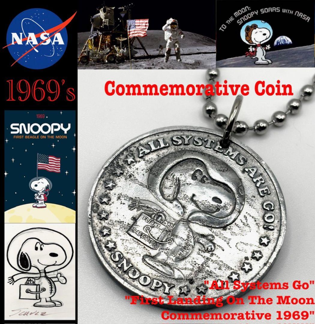 ス*ん様 1969's★NASA ＆ SNOOPY★アポロ11号 月面着陸記念★