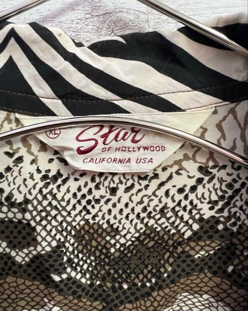 林*男様 クレイジーカラー☆柄アロハシャツ☆東洋エンタープライズ☆豹柄レオパード