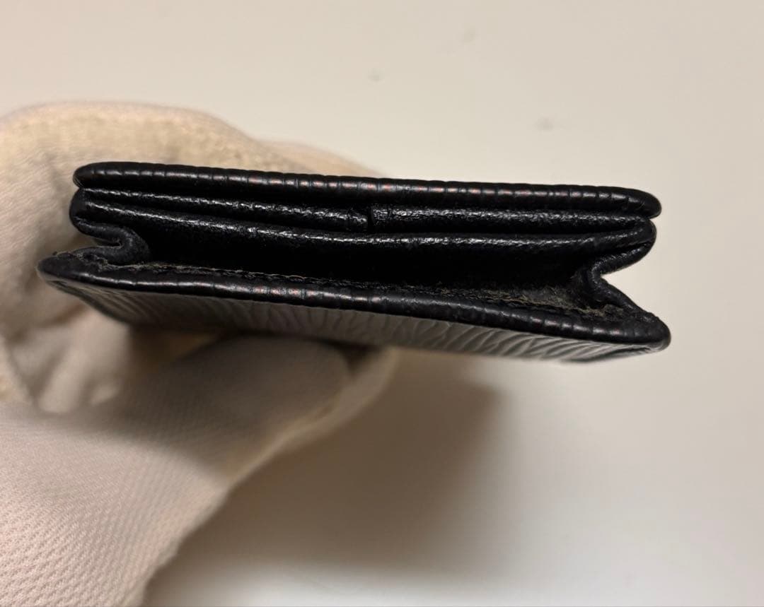 ルイヴィトン　ポルトモネ・ボワット　ケース　黒　エピ M63692