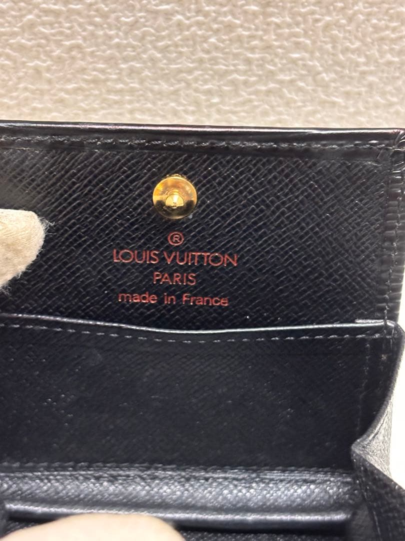ルイヴィトン　ポルトモネ・ボワット　ケース　黒　エピ M63692