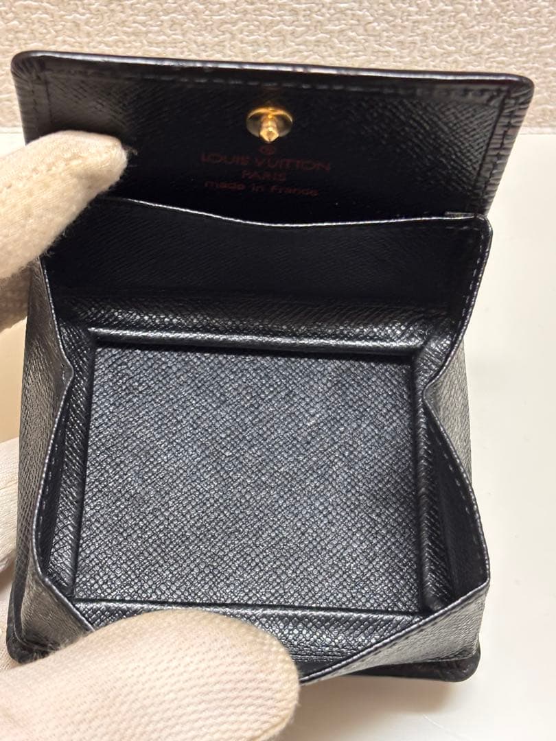ルイヴィトン　ポルトモネ・ボワット　ケース　黒　エピ M63692