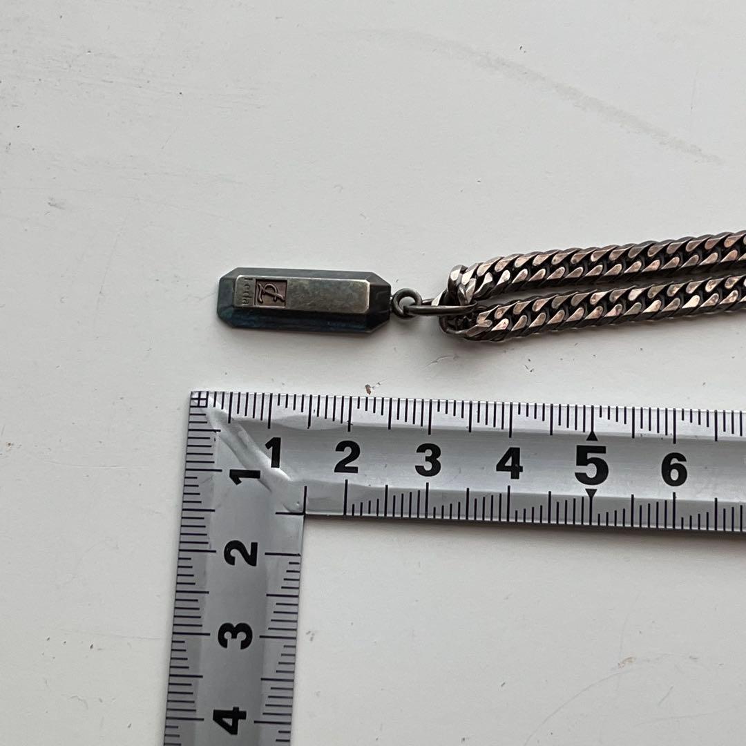 LEDA シルバー チェーンネックレス ペンダント 付き