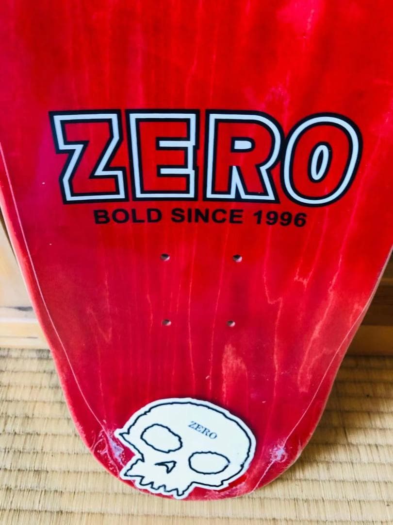 台湾製無地黒デッキテープ付き　ZERO ゼロ スケートボード8.0デッキ